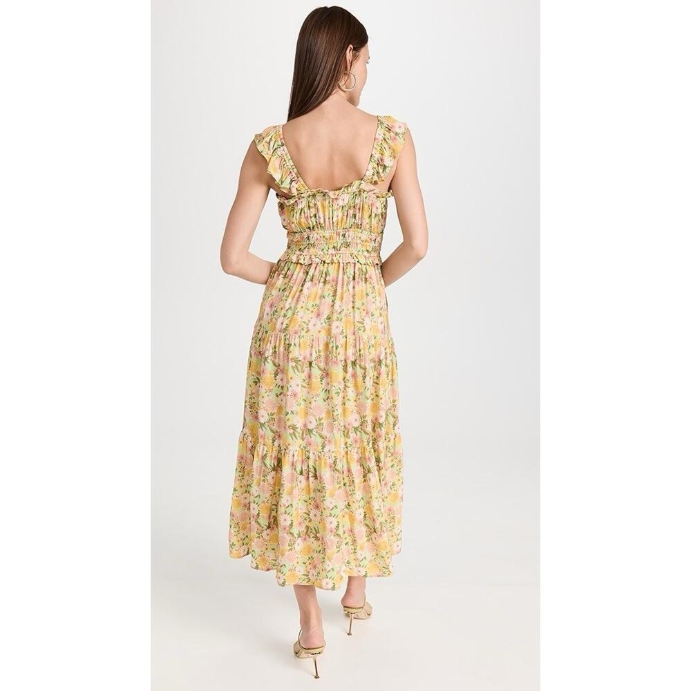 Yumi Kim Maxi Dress Floral Print Frill Sleeve Libby S - Picture 3 of 13